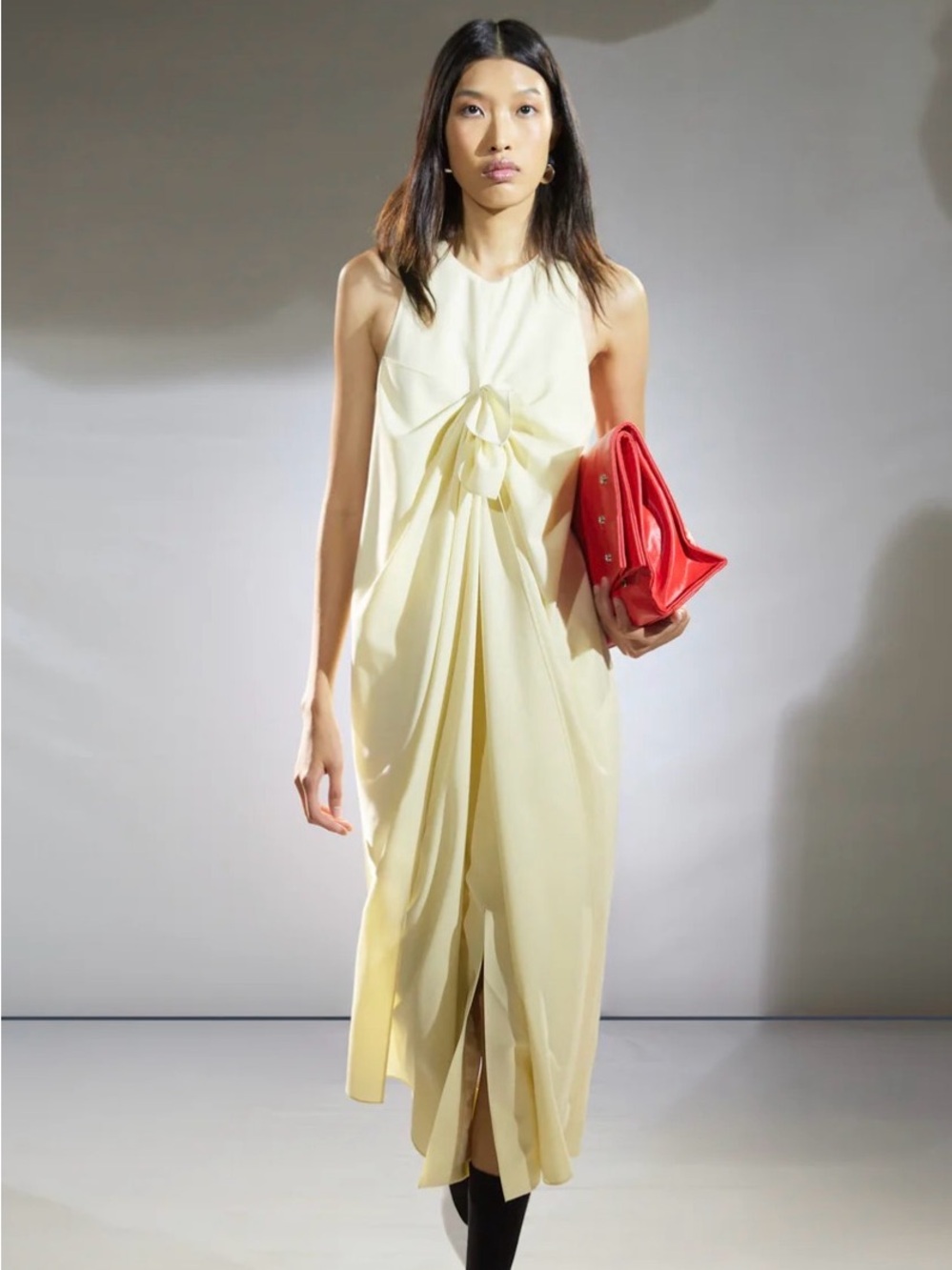 Tibi Tropical Wool Tie Front Dress NWT